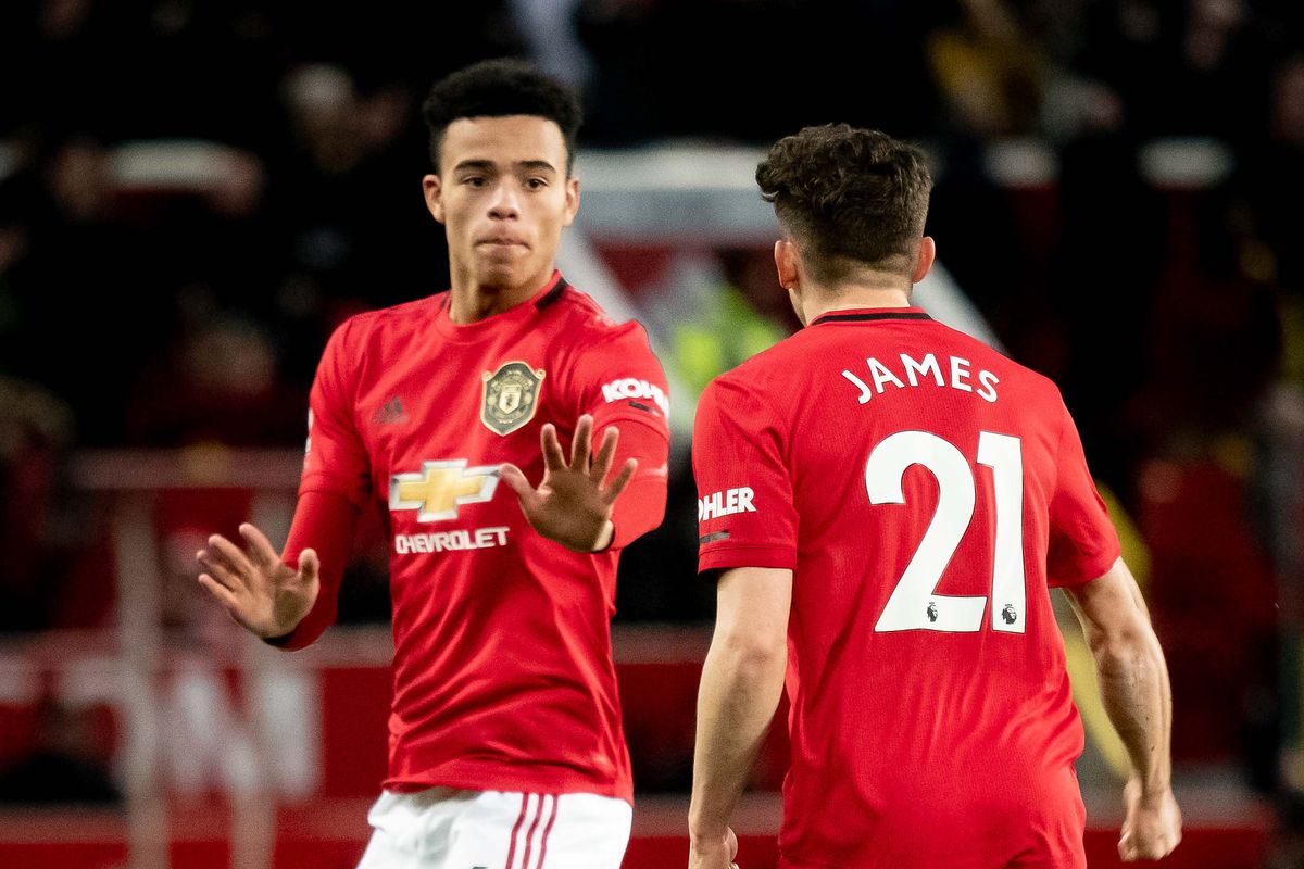 Sancho played mostly on the right. These played for United on the right this season according to  @Wyscout (some switched positions within games):Greenwood: 26 timesJames: 21 timesMata: 10 timesLingard/Pereira: 5 timesChong: 4 timesRashford/Gomes/Dalot: 1 time