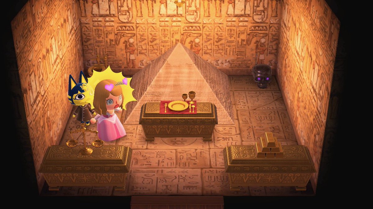 ジロー インディ ジョーンズ アドベンチャー エンプレスナイルの魔宮 自宅 出来ました そして 悲報 ナイルに新レシピ ツタンカーメン プレゼントするも棺の肥やしとなった模様 あつ森 ディズニー