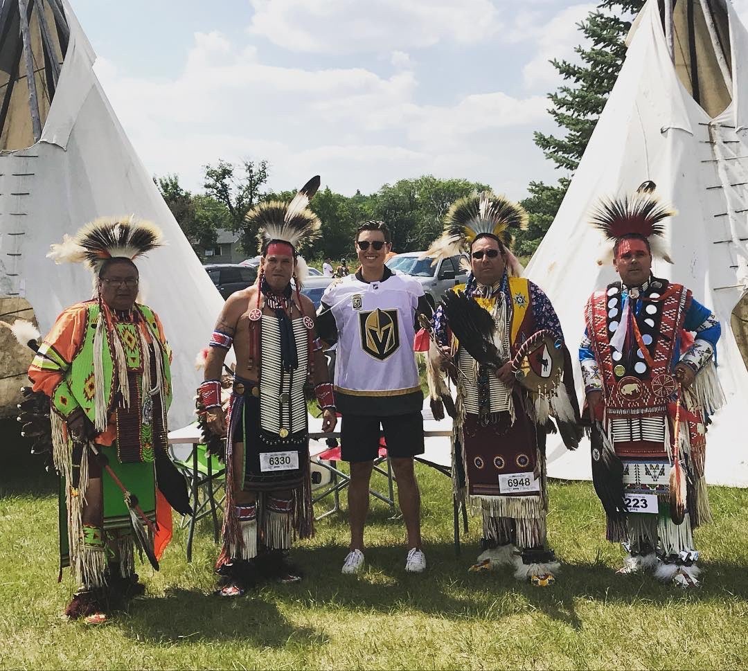 VEGAS GOLDEN KNIGHTS Zach Whitecloud - Sioux Dakota Nation - will be amazing in the future