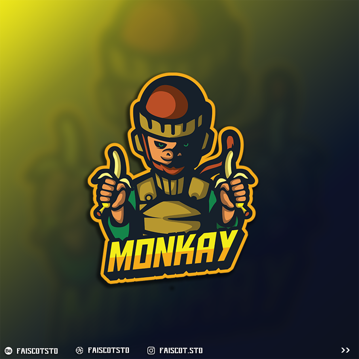 Monkey logo esport 
what your opinion about my mascot logo ? 😊
#art #gaming #PUBG #YouTuber #Youtuber好きさんと繋がりたい #twitchstreamer #twitchtv #logo_design #Streamer #gamers #game #TwitchPrime #GamerStories