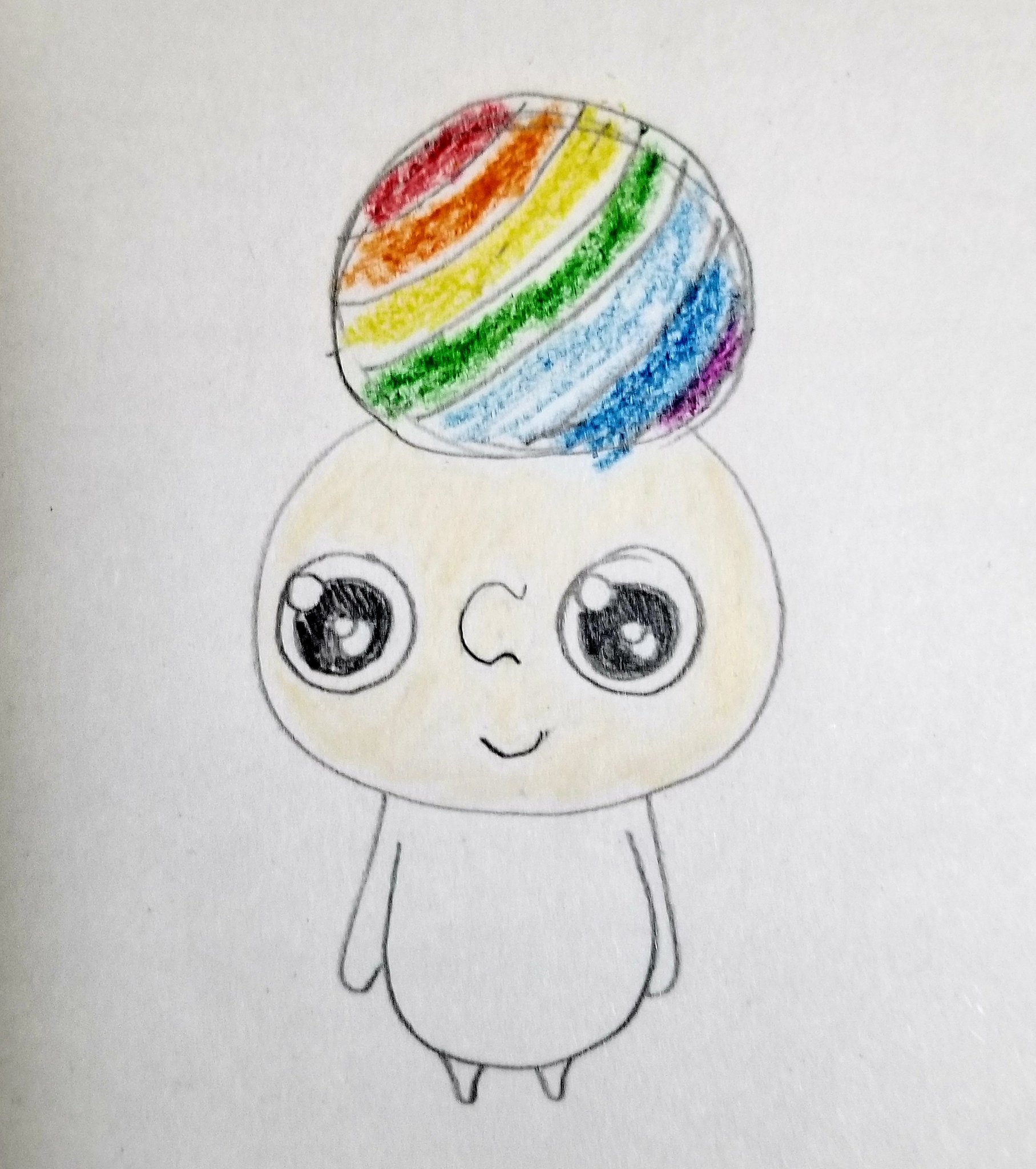 Nozomi Kamakura レインボー つぶっち イラスト アート 丸い キャラクター 種 Colorful 虹 Rainbow 虹色 Nozomi Kamakura 鎌倉 Dwarf T Co Tbbqhewbdi Twitter
