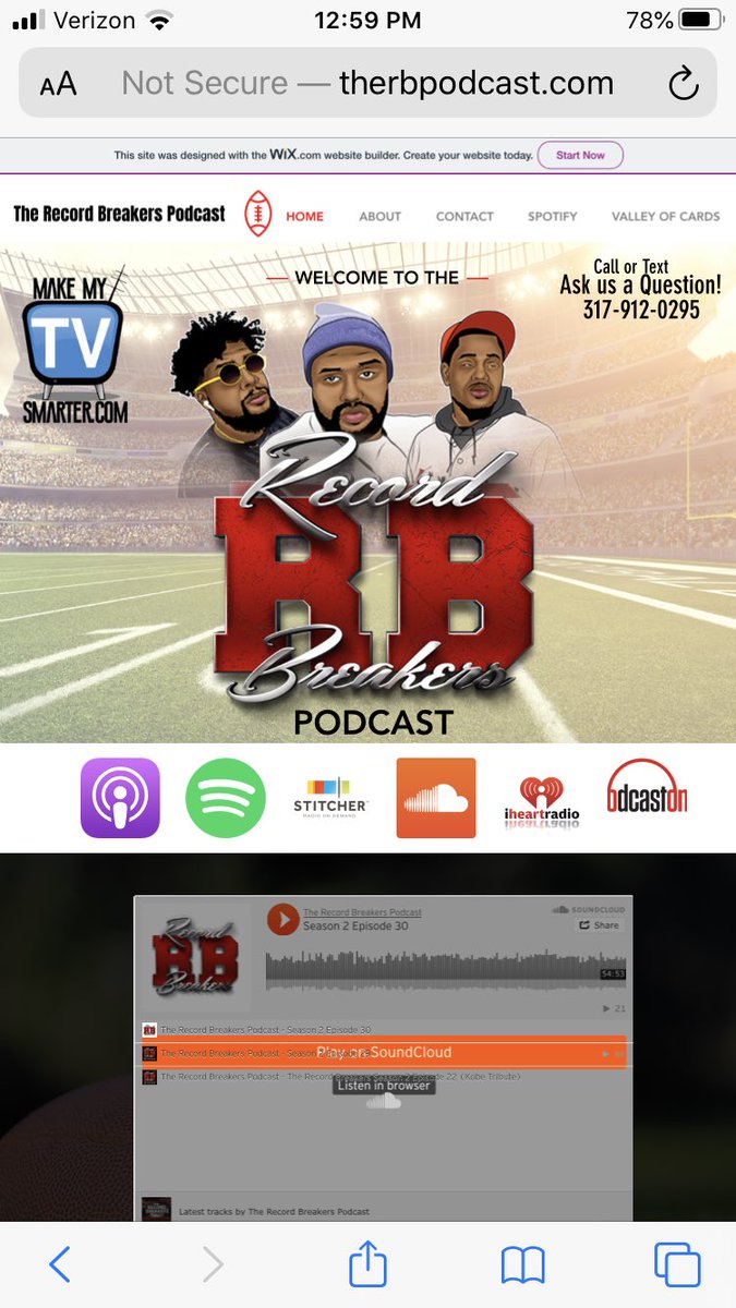 TheRBPodcast's tweet photo. Site is getting updated...shooting the shit with TheRb Pod is coming back leave us a message for us to answer on air! 317-912-0295 let’s goooo https://t.co/zQGC2XU6y0