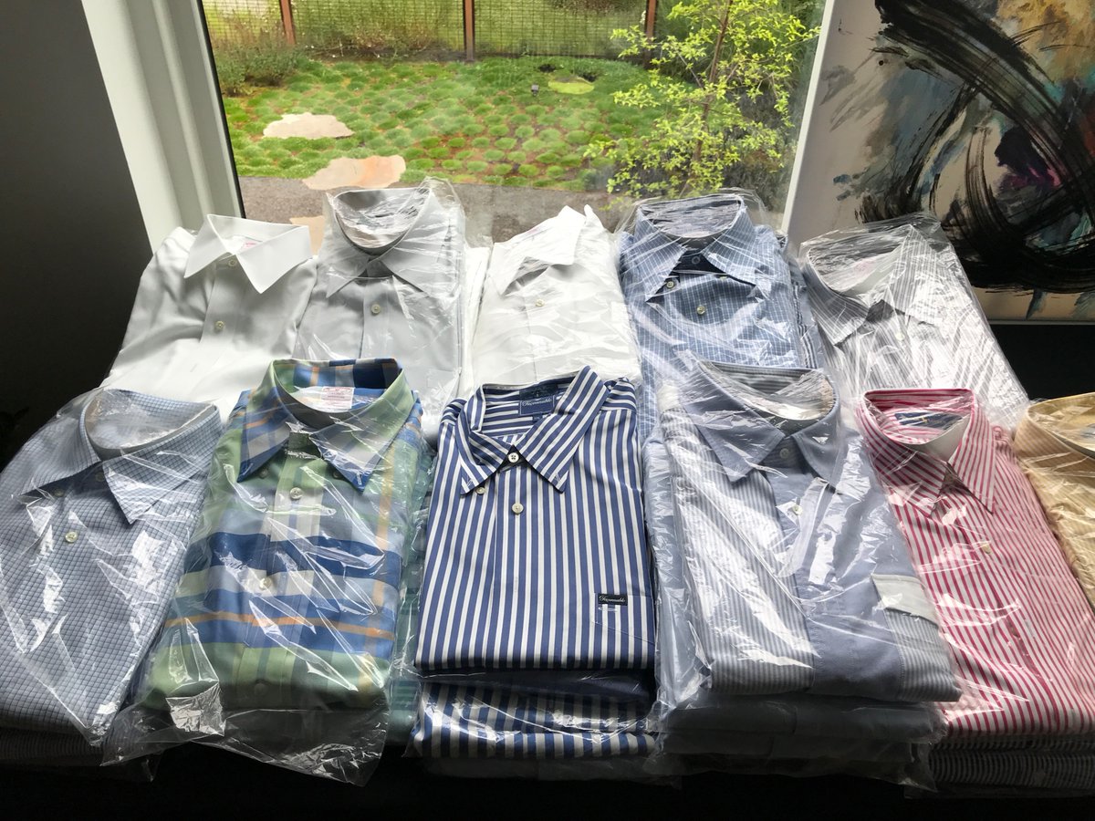 I don't normally get excited about clothing but this sale is great for men's clothes.  Brooks Brothers, Ferragamo, and more.  shoes 11 1/2,  shirts 16 1/2-17   real quality and relevant,  See our sale today at 4660 Upper Dr.  Lake Oswego.  ow.ly/ZxoV50ALSJa