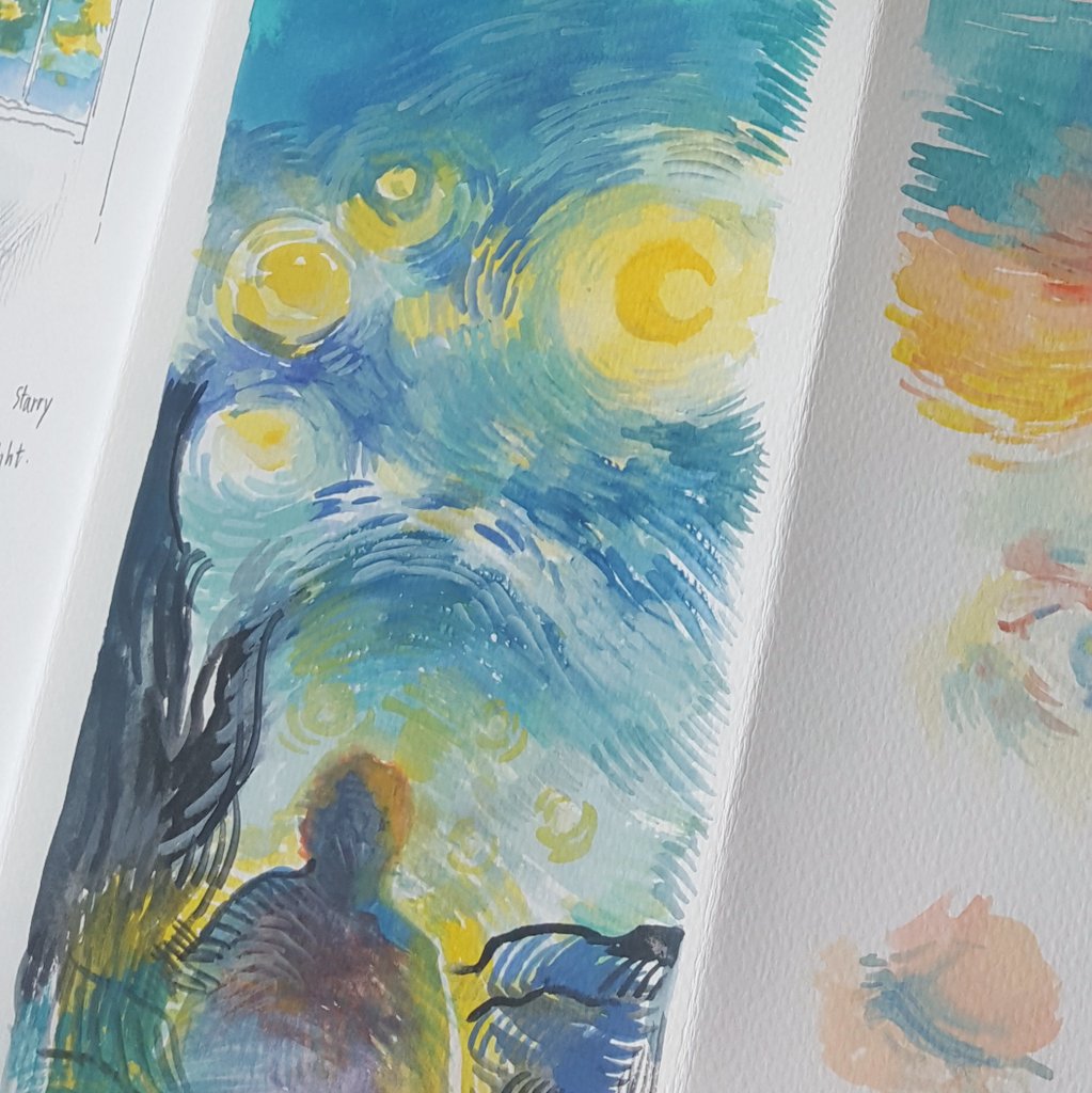 dandearlion_'s tweet photo. วาดไว้ในตอนนั้นที่ Loving Vincent เข้าโรง https://t.co/iDKoWKdCMG