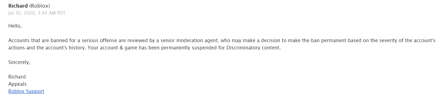 Lord Cowcow On Twitter My Roblox Game Was Put Under Review And I Was Given A Warning Because The Phrase Boy Girl Gay Was In A Chat Bubble Model I Appealed This - roblox home maggy don't log in already there