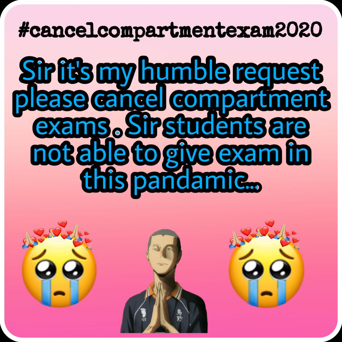 DevanshKarnwal's tweet image. #compartmentexam2020
@DrRPNishank @cbseindia29 @atc_iitjee_neet @anuragtyagisir @GauravB33057042 @HRDMinistry @narendramodi