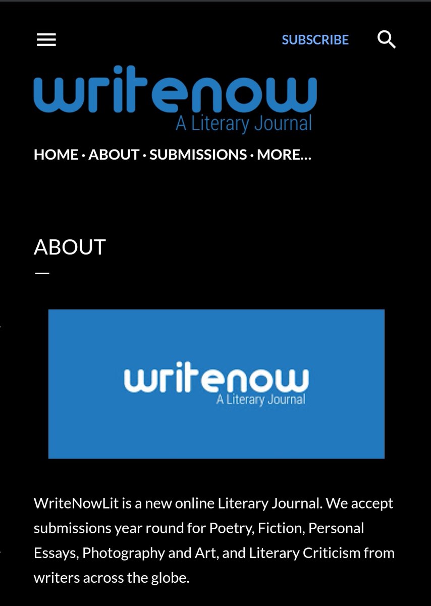 WriteNowLit's tweet photo. Hi to our new followers 🖐🖐 &amp; other beautiful MAGZ. Show us some love &amp; RT us. We are a NEW LIT MAG accepting Poetry, Fiction, Personal Essays, Photography &amp; Art, and Literary Criticism year round.

Send us your work: writenowlitsubmissions@gmail.com

https://t.co/5OD4aFNSOz

✌ https://t.co/jG3XsvcT3H
