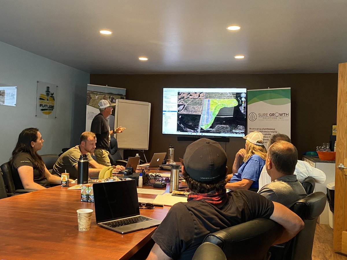 Exciting meeting with an amazing team. Looking forward to formal announcement Aug 20th on this new project we will be working on #teamworkmakesthedreamwork <a href="/SureGrowth_SGS/">Sure Growth Solutions Inc.</a> #yourmostvaluableinput <a href="/aberhartfarms/">@AberhartFarms</a> #growingourfuture
