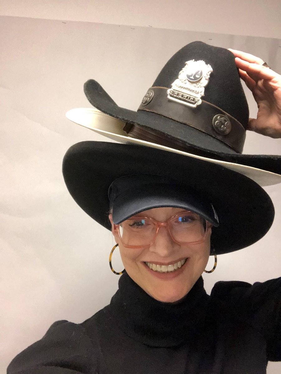 cleekers's tweet photo. Ok but.......does the Stetson return?!?!?! 

📷: Jennifer Haffenden, #WynonnaEarp costume designer https://t.co/aGenKJG7tg
