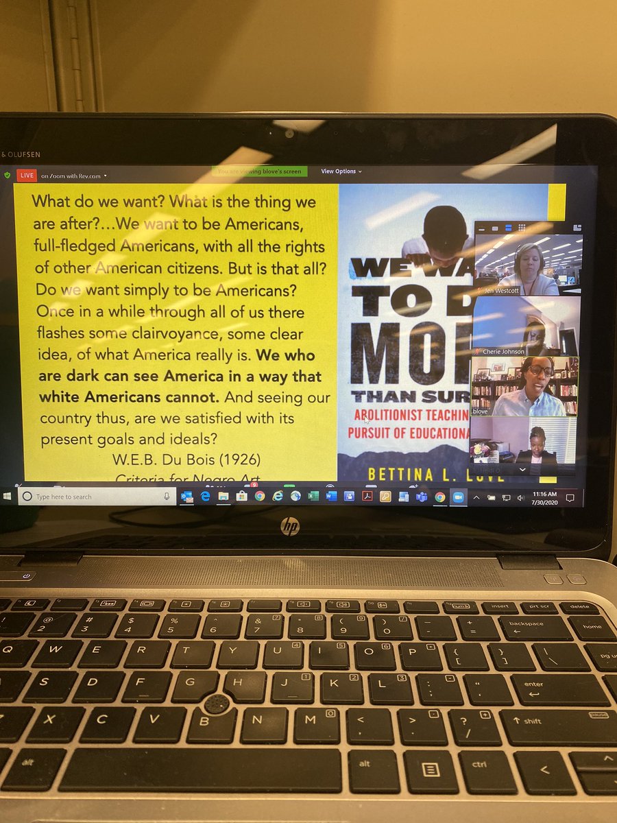 cashwestcott's tweet photo. So thankful to have jumped onto this incredible PD with @BLoveSoulPower Favorite quote: “We don’t want a seat at the table. We built the table; we are the table.” 😳 💯 {such good stuff, @DrHpo @AACPS_PGD } 🙏🏻 https://t.co/4EXSfS58vO