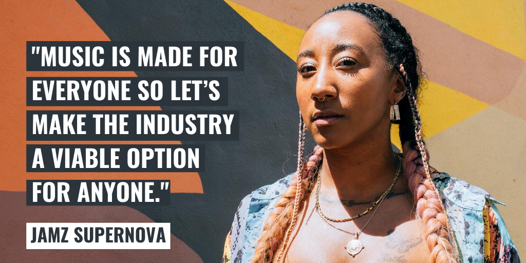 "Now is the time for the gatekeepers in the music industry to really act on what more they could be doing!" <a href="/jamzsupernova/">jamzsupernova</a> Find out what you can do to create a more diverse, accessible music industry at youthmusic.org.uk/blueprint