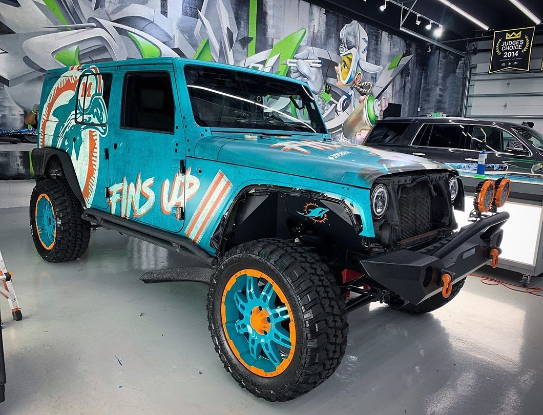 DolFanBandits's tweet photo. Bandit Mobile almost ready. 😉 

#MiamiDolphins #FinsUp #Fins4Life https://t.co/8LVoIu2csS