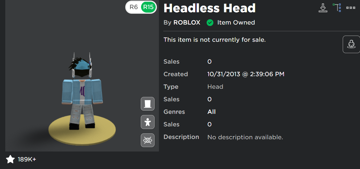 BUYING HEADLESS HEAD FOR 31K ROBUX?!