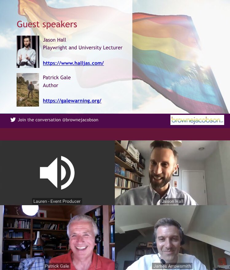 JenkinsonTroy's tweet photo. Awesome hour well spent... I would love to do some research with you one day! A very inspiring conversation thanks @PNovelistGale @rrowsmithjames
#manintheorangeshirt #authorlife #lgbtq🌈 #virtualpride2k20 #pride https://t.co/jJc4NtJoPV
