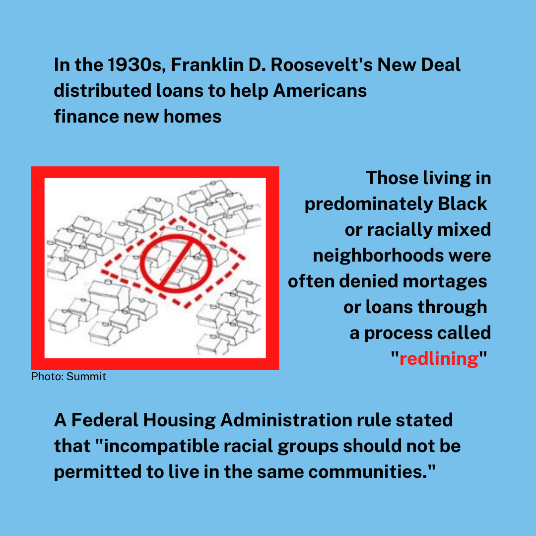 NAforChange's tweet photo. Housing discrimination has played a major role in deciding who can live where and at what cost. The demographic makeup of our Wexford bubble, like many suburban towns across the country, is not coincidental.  originally created by @youcantooprogram #NAforChange https://t.co/F5yhnOC0Gi