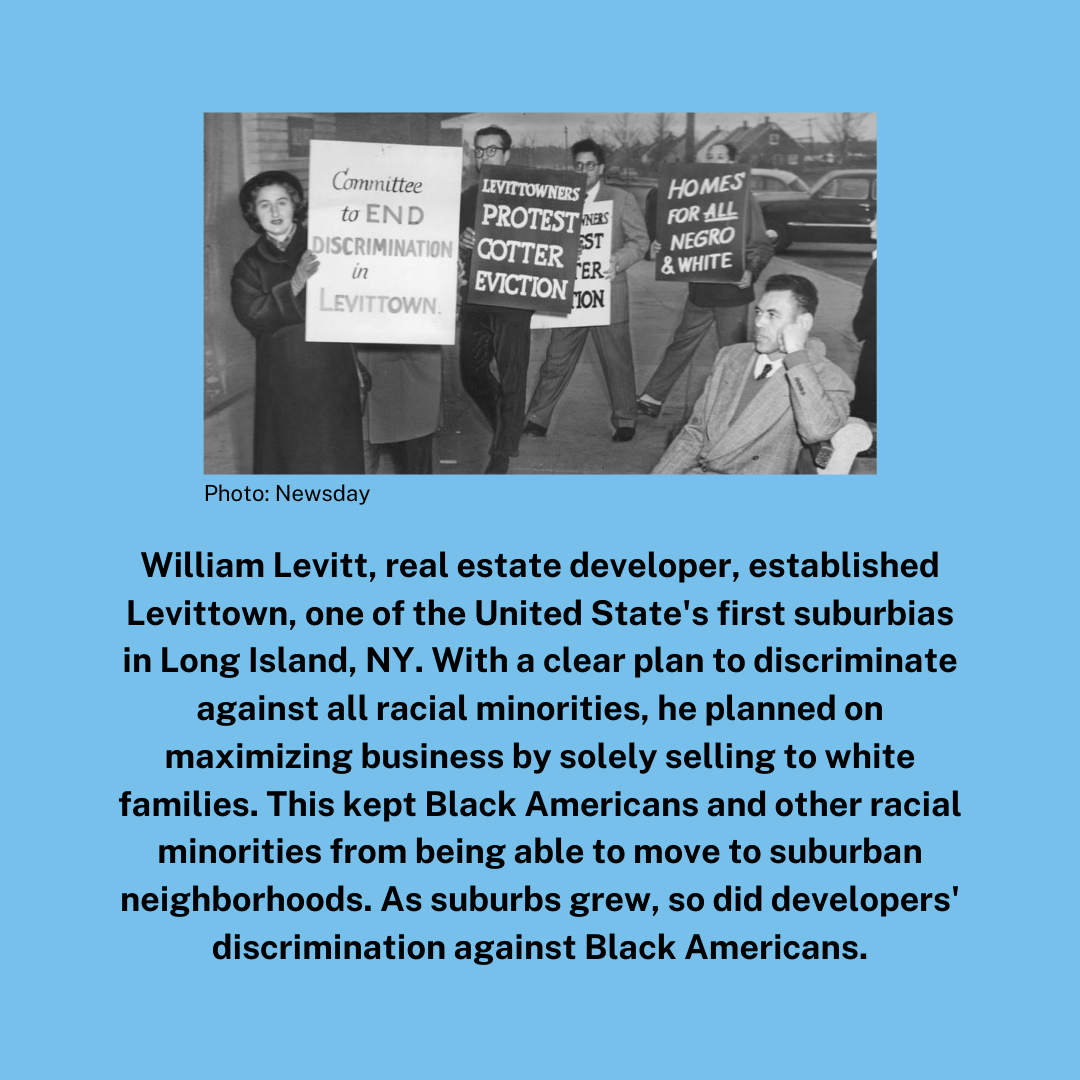 NAforChange's tweet photo. Housing discrimination has played a major role in deciding who can live where and at what cost. The demographic makeup of our Wexford bubble, like many suburban towns across the country, is not coincidental.  originally created by @youcantooprogram #NAforChange https://t.co/F5yhnOC0Gi