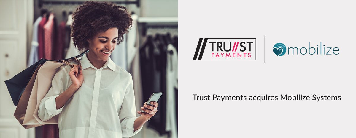 TRUST_Payments's tweet image. We're delighted to have acquired customer engagement and mobile loyalty platform @MobilizeSystems. Our aim is to gain a 360-degree picture of customer interaction on our platform, leading to much deeper insights for our merchants. bit.ly/2Xcwag3