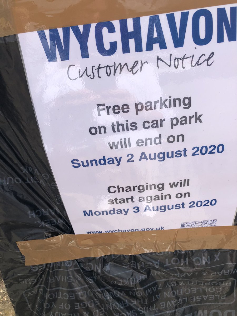 Thank you Broadway ... free parking to encourage people back to the town ... how about you #cheltenham ?