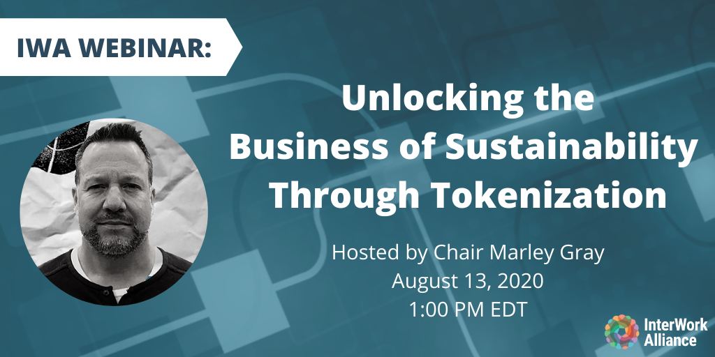 InterWork Alliance (IWA) (@intworkall) on Twitter photo Join our webinar on Aug 13 at 1 PM ET where #IWA Chair <a href="/HiroMarleyG/">Marley Gray</a> will discuss how the IWA’s newly formed Sustainability Business Group plans to develop a trusted solution for standardizing token-based carbon emission accounting, credits, & offsetting. hubs.ly/H0t71C-0 Join our webinar on Aug 13 at 1 PM ET where #IWA Chair <a href="/HiroMarleyG/">Marley Gray</a> will discuss how the IWA’s newly formed Sustainability Business Group plans to develop a trusted solution for standardizing token-based carbon emission accounting, credits, & offsetting. hubs.ly/H0t71C-0