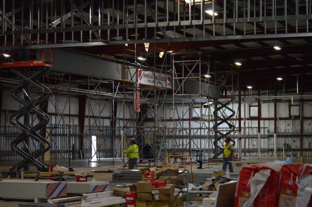 hpaspartanburg's tweet photo. Check out ⬇️⬇️ the progress on our new Grizzly Gymnasium! Crews have been working steadily since late March. We hope to move-in and start utilizing the space later this fall. #HighPointAcademySpartanburg #GoGrizzlies #GymConstruction https://t.co/qaHakqjF58