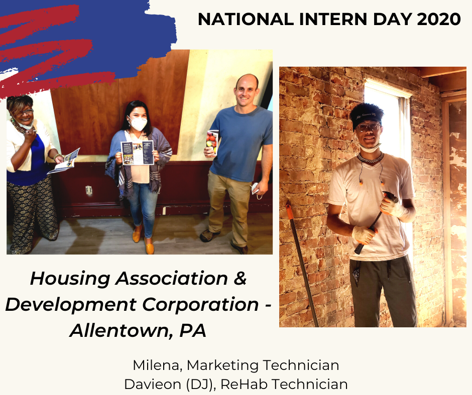 PACareerLinkLV's tweet image. Milena (first photo, center) and DJ are interns at Housing Association &amp;amp; Development Corporation, a housing nonprofit in Allentown! @allentownedc 

Milena updated social media/marketing efforts &amp;amp; DJ gained valuable experience working with the construction teams. #PASummerInterns