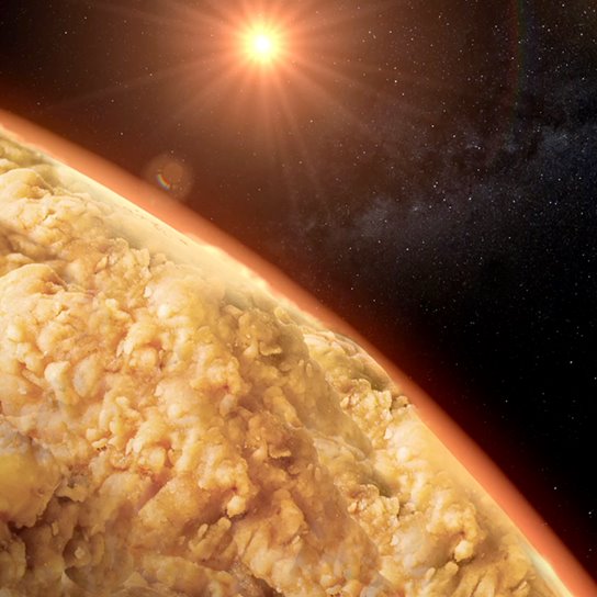 A planet without #KFC is a little sad, so we gave it an extra spicy look. 🔥🍗@nasa #mars #perseverance