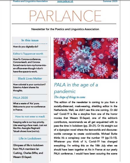PoeticsLinguist's tweet photo. The summer edition of Parlance 2020 is ready and downloadable at https://t.co/WACdY0rLEs
Enjoy your reading! https://t.co/nxe8Wd6oa8