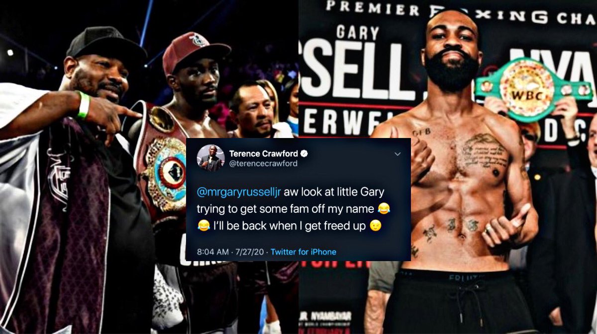 BoxingROKus's tweet photo. So yesterday I saw videos from both @terencecrawford & @mrgaryrusselljr in regards to this beef. The last statement, was #GaryRussellJr wants to fight #TBud at 147lbs. Who do you guys believe in this dilemma.
#BoxingBeefs #BoxingTweets #BoxingDrama #BoxingVideos #BoxingPost https://t.co/d3Pkrjhdo2