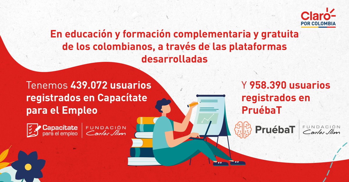 ClaroColombia's tweet photo. Fuimos el único operador de telecomunicaciones que logró posicionarse entre las 25 empresas destacadas en el Índice de #InversiónSocialPrivada (#IISP), organizado por @JA_Asociados, @SosSemana, y @USAID_Colombia. 🇨🇴👏 https://t.co/Fe3gWQzZY0
