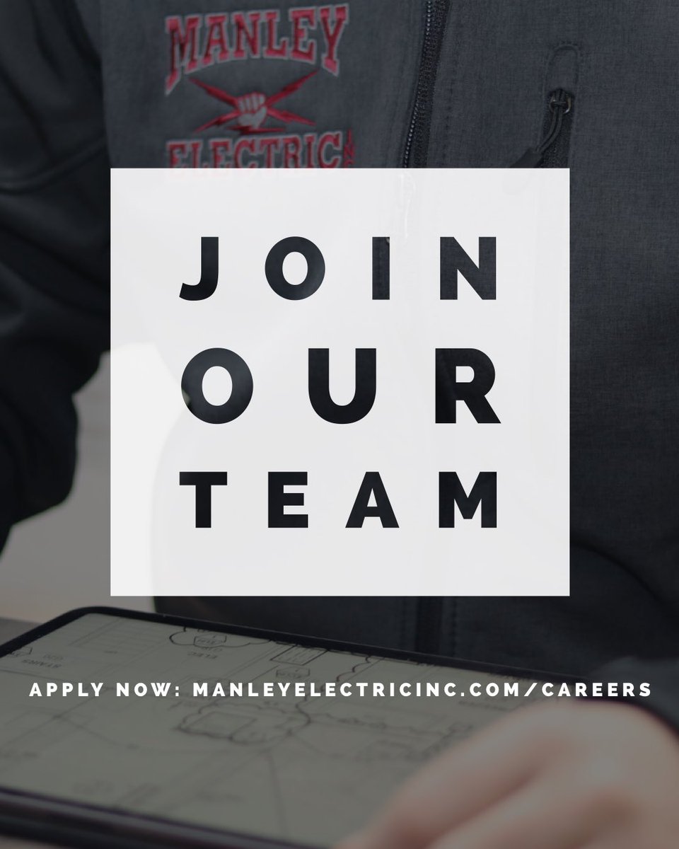 Join Our Team! ⚡️

manleyelectricinc.com/careers 

#joinourteam #boston #electrical #nowhiring #wearehiring #poweringbusinesses