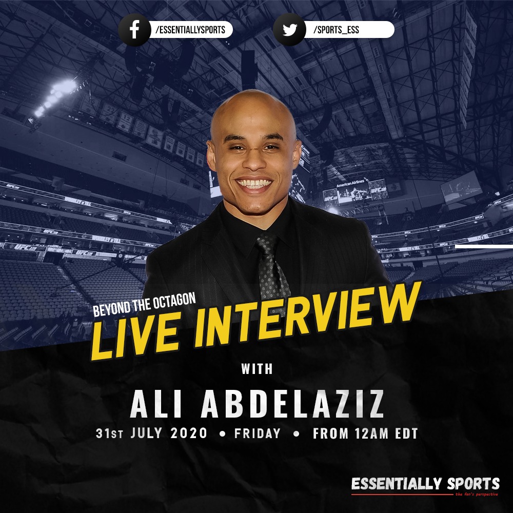 ES_sportsnews's tweet photo. Today we have @AliAbdelaziz00, popularly known as the manager of @TeamKhabib and the CEO of @Dominance_MMA streaming in live exclusively for the fans talking about @ONEChampionship and much more.
Tune in at 12 AM EDT.
#fansawait #BeyondTheOctagon #MMA https://t.co/e6G7RWNGDL
