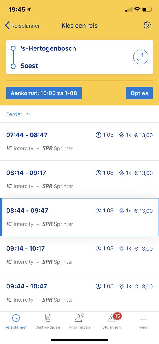 andre_konings's tweet photo. @veerman_piet @oldschoolrobert @NS_online @rijdendetreinen @9292 Ik heb net gecheckt op NS app. Betekent dit nou dat de treinen wel weer rijden tussen Den Bosch - Utrecht? Voor de zekerheid 😅 https://t.co/zgzRtOx9eW