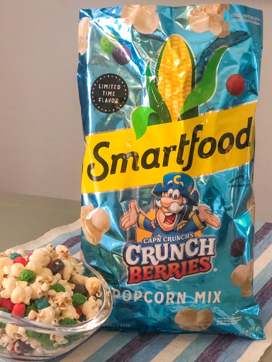 jessicawohl's tweet photo. Ok, PepsiCo is mashing together brands that it owns and I have to ask ... What took them so long? 

Smartfood Cap’n Crunch’s Crunch Berries Popcorn Mix (say that three times fast) hits stores in early Aug. https://t.co/CtTekqXc89