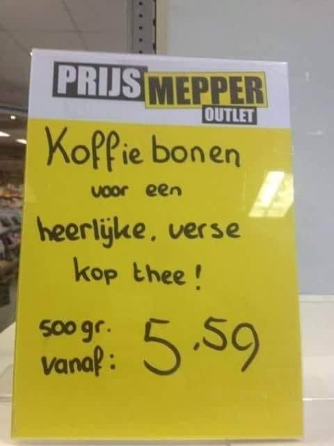 Da's wel heel sterk(e koffie)... ☕🙄
<a href="/Taalvoutjes/">Taalvoutjes</a> <a href="/taalfaal/">Taalfaal</a> <a href="/Allemaaltaal/">Allemaal Taal 🖌</a>