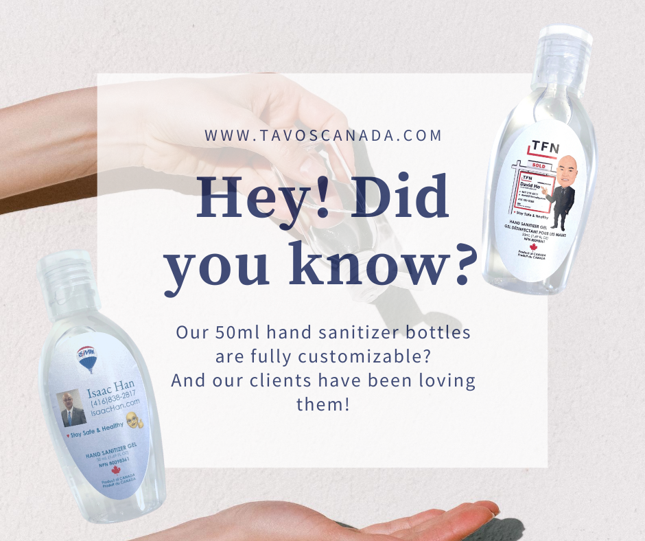 TavosCanada's tweet photo. Fully customized hand sanitizer bottles! It's important to keep yourself and others around you clean and these small 50ml hand sanitizer bottles are the way to go! For more details please call (905)-731-9009 to inquire.
#handsanitizer #handsanitizers #COVID19Canada #customizable https://t.co/YLNhNCbPbv