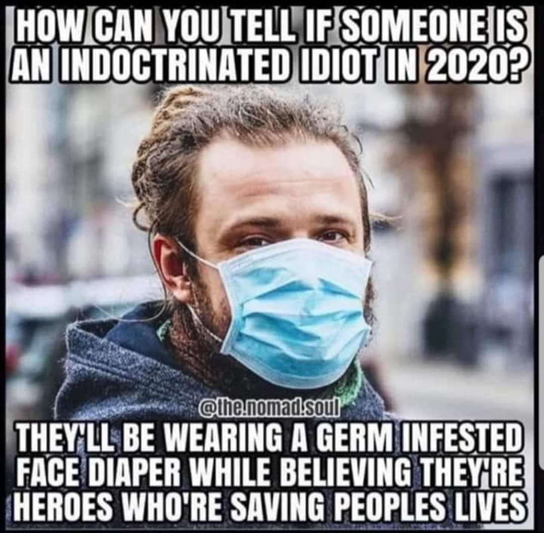 BevyWolfUSA's tweet photo. I havenβt worn a mask. Nancyβs crazy mask extension beings you THESE #MEMES for your enjoyment. B i t e m e n a n c y #NoMasks #NoMask #NoMaskMandates #NancyPelosi #PelosiMustGo #MaskyNancy #PelosiResign #Mask #MasksOffAmerica #MasksDontWork #MasksDoNotProtect #MaskLies https://t.co/H1ZyYfdMdA