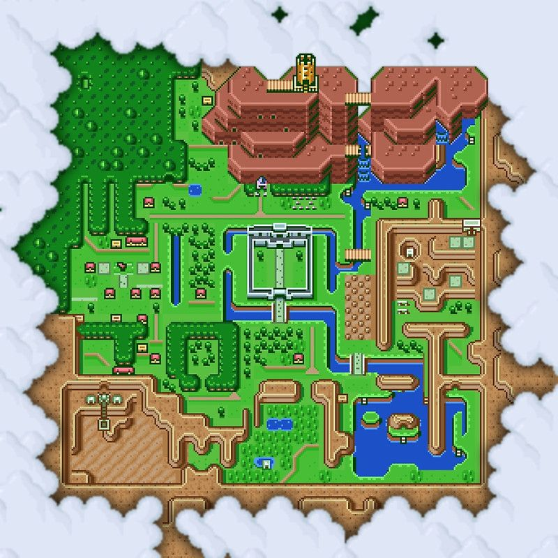 From <a href="/scawful/">justino miguel λ 🇵🇷🇩🇪</a>'s Link to the Past leak recap video, check out this awesome view of the game's early overworld map! Very simplistic compared to the final version, right?  I wonder where Link's house was originally meant to be...