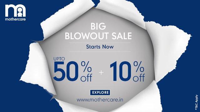 The Mothercare Big Blowout sale is now live!
#sale #kidswear #babycare #mothercare