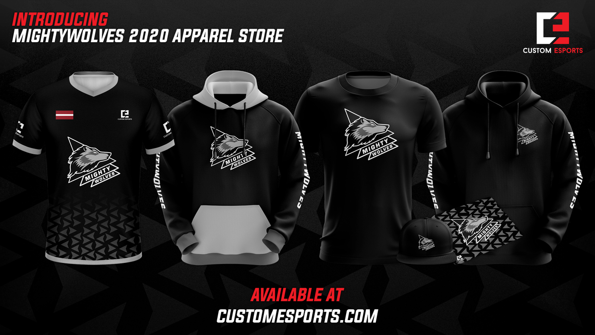 We are happy to announce that we have our own new Merchandise store provided by our sponsor <a href="/CustomEsports/">Custom Esports</a> ‼️ 

🎁Make sure to use code Wolves15 for 15% off on all purchases!

🌎customesports.com/?s=MightyWolves

⚠️You can find our store under the "Team stores" category!