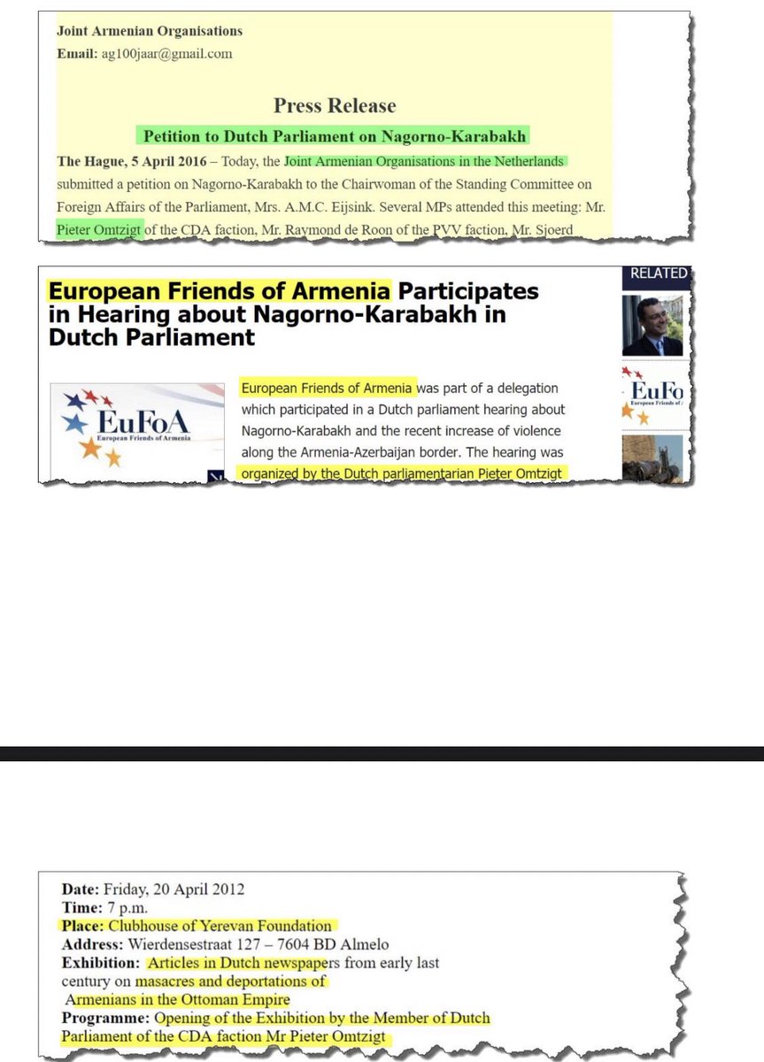 LamiyyaMustafa's tweet photo. Pieter Omtzigt- He had been done great effort for the Armenia in Council of Europe.According to these facts he also contributed to events organized by the Armenian lobby defending the illegal occupation of Nagorno-Karabakh.
Ps:to be continued 
#ReturnKarabaghToAzerbaijan https://t.co/TFtU0VEjhp
