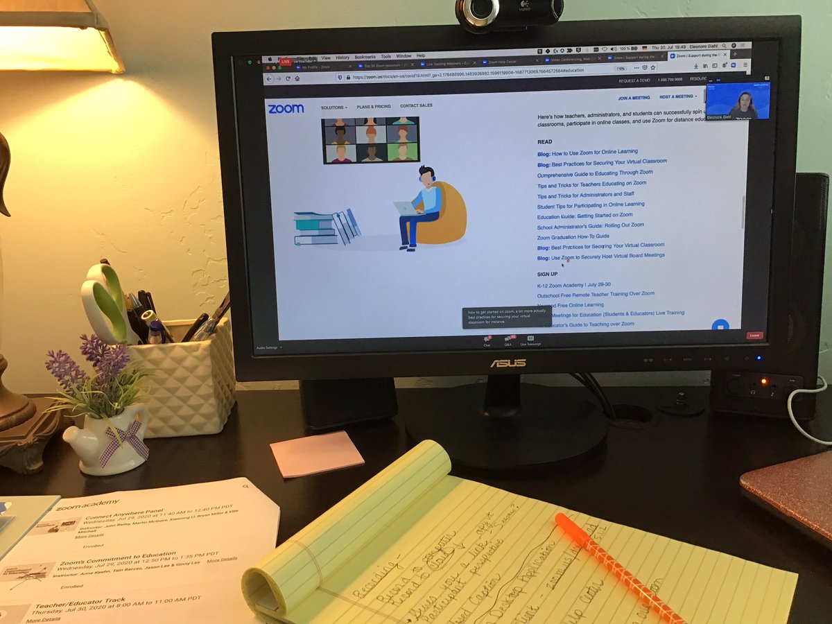 MelindaStone80's tweet photo. I’ve learned a lot at the Zoom academy and am excited to implement it! #buckleybengals #zoomedu #distancelearning https://t.co/PtNWCyCTNu