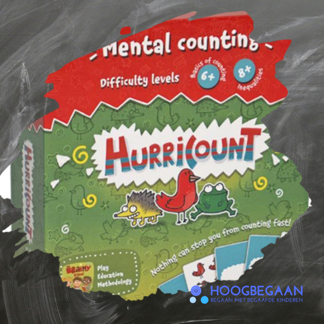 *** Voor snelle tellers ***

Niet naar de leeftijd op het doosje kijken!
Dit kan ook echt al voor kleinere kinderen die een voorkeur hebben voor rekenen.
Ze gaan in dit spel aan de slag met 'snel tellen' en zien over er meer of minder kikkers en egels liggen op het speelveld. Op