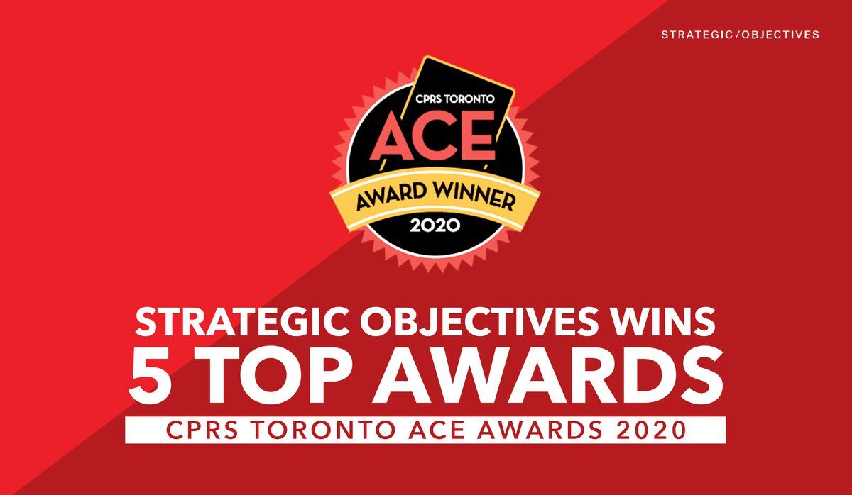 SO_pr's tweet photo. Following our being named @iabctoronto Toronto Agency of the Year, we are #SOproud to announce 5 NEW @cprstoronto ACE Awards of Excellence 2020 #WeMakeNews #SOProud #cprsACE https://t.co/SimhToYgOq https://t.co/ytaJ5XOxMq
