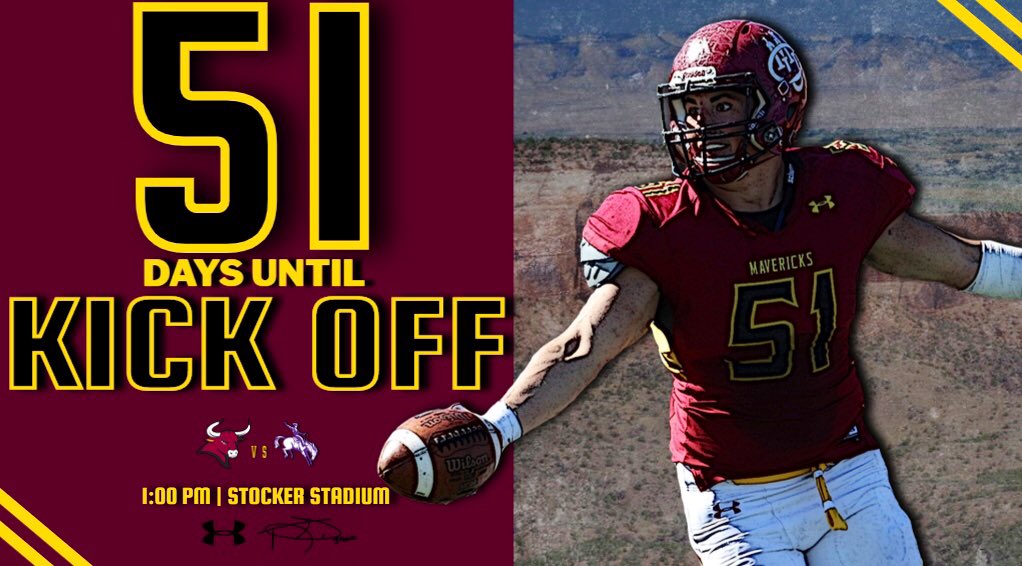 CMUMavsFootball's tweet photo. 51 DAYS ‘TIL THEY COUNT‼️ #SETYOURFACE https://t.co/dMHHsPI1vx
