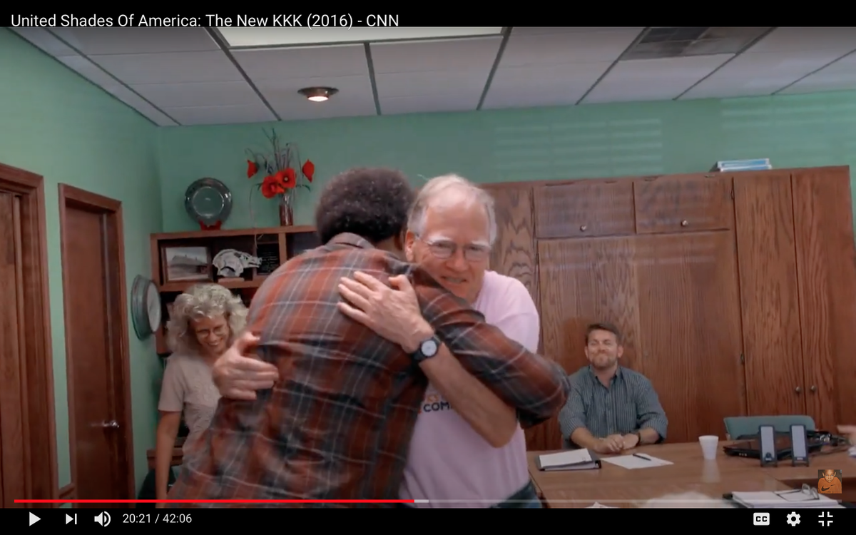 Since 2003, the Task Force has held meetings & events with that mission as their guiding principle. In 2016,  @wkamaubell visited Harrison to film an episode of  @CNN  #UnitedShadesofAmerica. In the episode, Kamau comes to one of the meetings (& my grandpa even got a hug from him!)