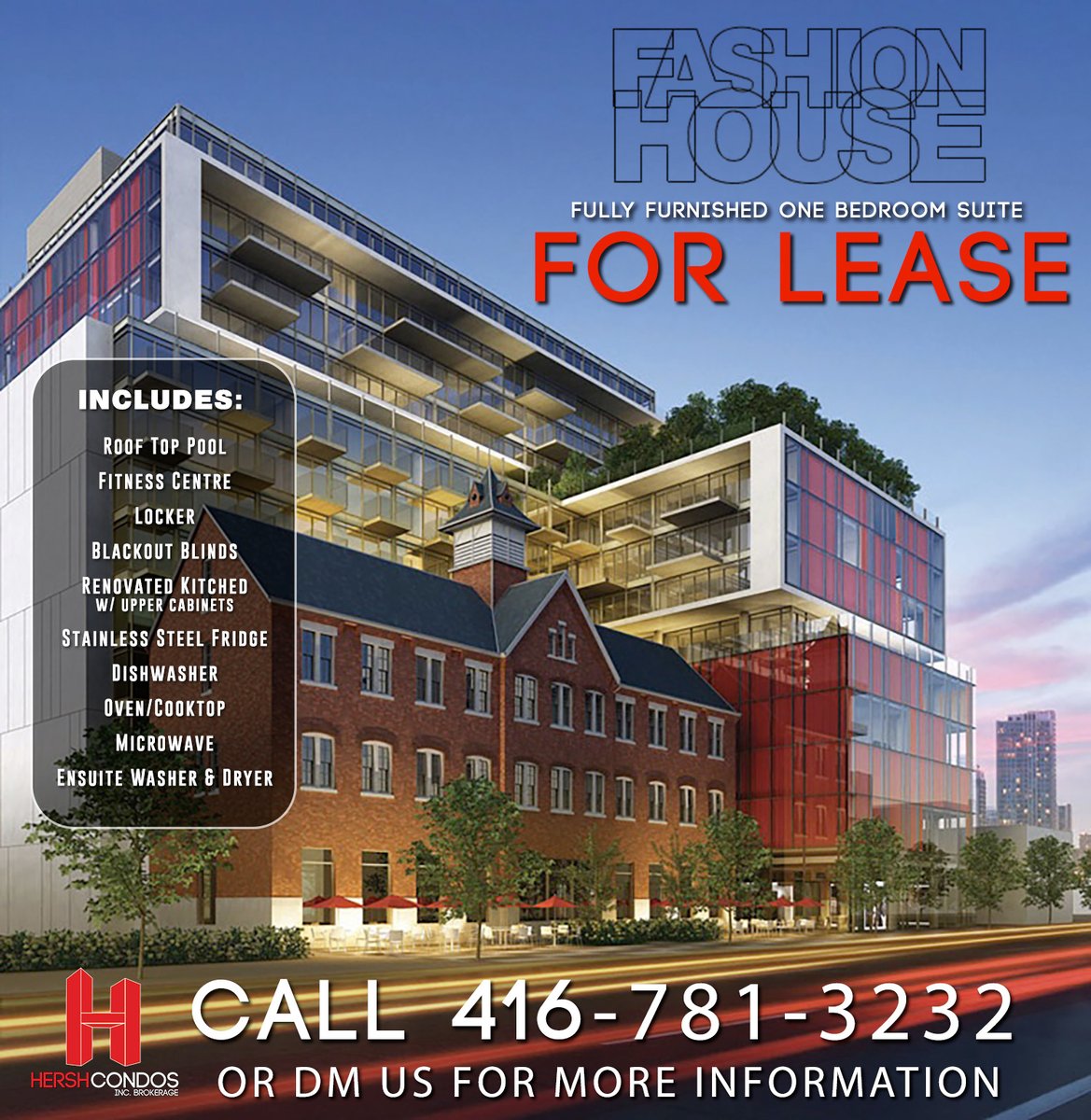 hershrealty's tweet photo. FOR LEASE!  
Fully Furnished 1 bedroom at Fashion House! https://t.co/nOxOpLtuAq