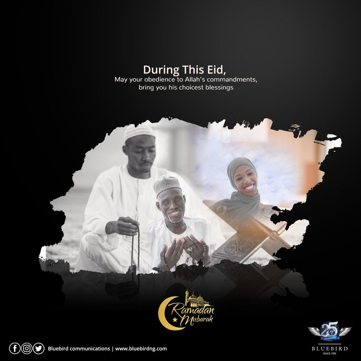 BluebirdNG_'s tweet photo. Ramadan Mubarak, to you and yours.
#advertising #ads #Sallah2020 #EidAlAdha https://t.co/uEvIbAvBFT