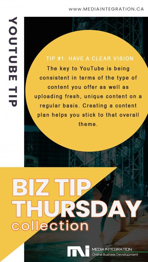 MI_Media's tweet photo. TIP#1: Have A Clear Vision
The key to Youtubeis being consistent in terms of the type of content you offer as well as uploading fresh, unique content on a regular basis. Creating a content plan helps you stick to that overall theme. https://t.co/nG1ERXE6Qu