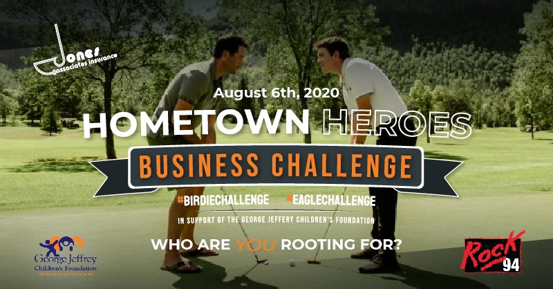 ⛳ We are challenging Businesses in Thunder Bay! ⛳

In support of the <a href="/GeorgeJeffreyCF/">George Jeffrey</a>, we will be making a charitable donation of 💰 $100 per Birdie or 💰 $200 per Eagle scored for either team at the Hometown Heroes 2020 Golf Showdown this year!