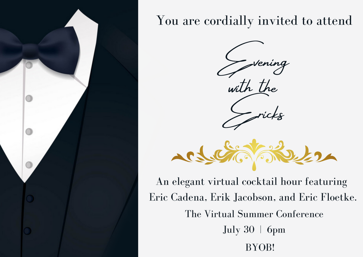 If you are attending the Virtual Summer Conference, be sure to join us tonight for the Evening with the Ericks at 6pm. If you have not yet registered for the Summer Conference, registration is still open! msvma.org/event-3856885.